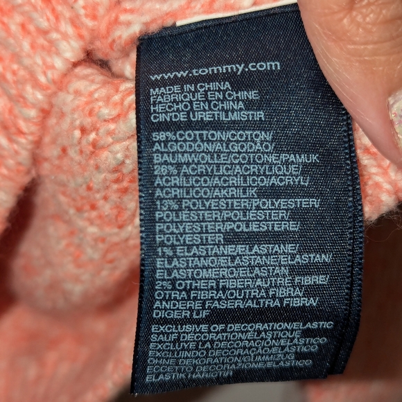 Tommy Hilfiger Pink Corded Sweater - Picture 2 of 2
